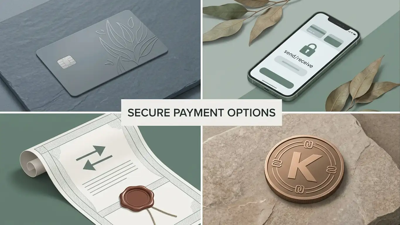 Illustration of Australian-dollar deposits using generic cards, e-wallets, bank transfers and cryptocurrencies without payment-provider logos